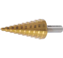 Stupňovitý kuželový vrták 4 - 22 mm, HSS - B1618