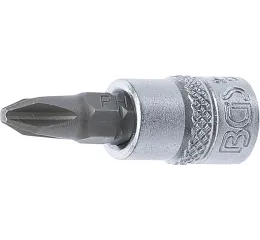 Nástrčná hlavice s bitem KŘÍŽOVÁ 1/4" PH2, BGS - B2488