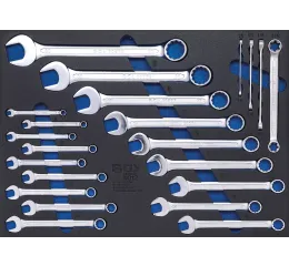 Sada klíčů v pěnové výplni, 8 - 32 mm, E8 - E24, 22 ks - B4012