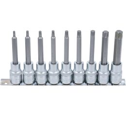 Sada hlavic s bity TORX, 1/2", 9 ks - B5177