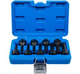 Sada vnějších rázových nástrčných klíčů 1/2" XZN, M4-M16, 9 ks - B5482