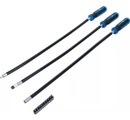 Ohebné šroubováky na bity, extra dlouhé, sada 13 ks - B74427