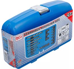 Sada pro povolení poškozených šroubů HSS, 25 ks - BGS 8462