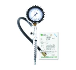 Hustič pneu s manometrem OMG73, 0-10 bar - F10245