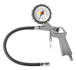 Hustič pneu s manometrem Güde, rychlospojka 1/4"