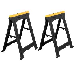 Skládací koza na dřevo, sada 2 ks, PP, nosnost 170 kg/pár - HT490314 