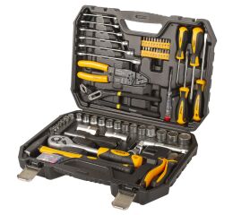 Sada nářadí s golou a nástrčnými klíči 1/2" a 1/4", 89 dílů - HT491889