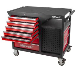 Dílenský vozík s nářadím, 360°, 10 zásuvek, 238 ks - AH450101BAL