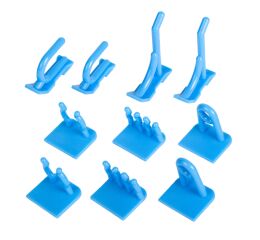 Plastové háky do děrované desky, 10 ks - MSBRWK0010