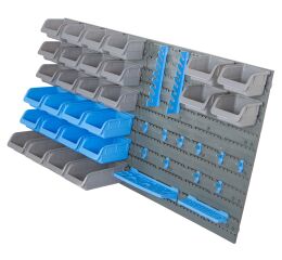 Závěsný organizér na šroubky s 44 ks plastových boxů - MSBRWK4400