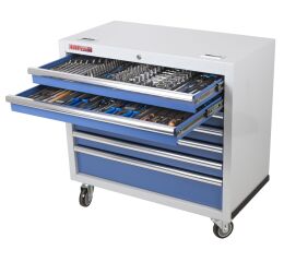 Dílenský vozík s nářadím, 7 zásuvek - MTGC1307WBBAL