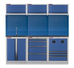 Sestava PROFI BLUE dílenského nábytku 2040 x 495 x 2000 mm - MTGS1300NA