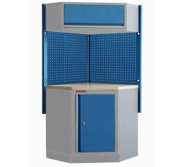 Rohová sestava PROFI BLUE dílenského nábytku - MTGS1302