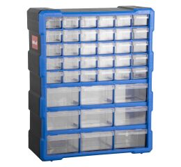 Plastový organizér / box na šroubky, 39 rozdělovníků - MW1502