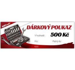 Elektronický dárkový poukaz v hodnotě 500 Kč