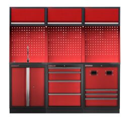 Sestava PROFI RED dílenského nábytku 2040 x 495 x 2000 mm - RTGS1300NA