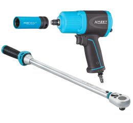 Sada momentového klíče s rázovým utahovákem a hlavicí 17 mm – Hazet