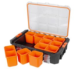 Organizér na šroubky a drobný materiál, 12 přihrádek - TC320369