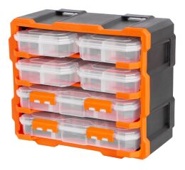 Plastový organizér, 6 uzavíratelných boxů - TC320672