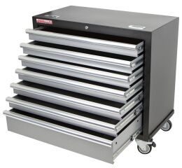 Dílenský vozík na nářadí PROFI, 7 zásuvek, široký - TGC1307WB