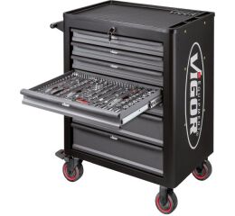 Dílenský vozík s nářadím 344 dílů - V4560