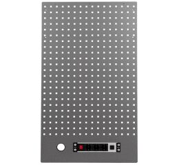 Děrovaná závěsná deska s el. zásuvkou 614,5x1052x24 mm PROFI - WGB1324K