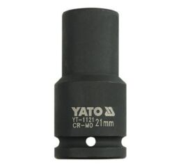 Kovaný vnitřní nástrčný klíč hluboký 3/4" šestihranný 21 mm CrMo YATO - YT-1121