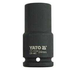 Kovaný vnitřní nástrčný klíč hluboký 3/4" šestihranný 24 mm CrMo YATO - YT-1124
