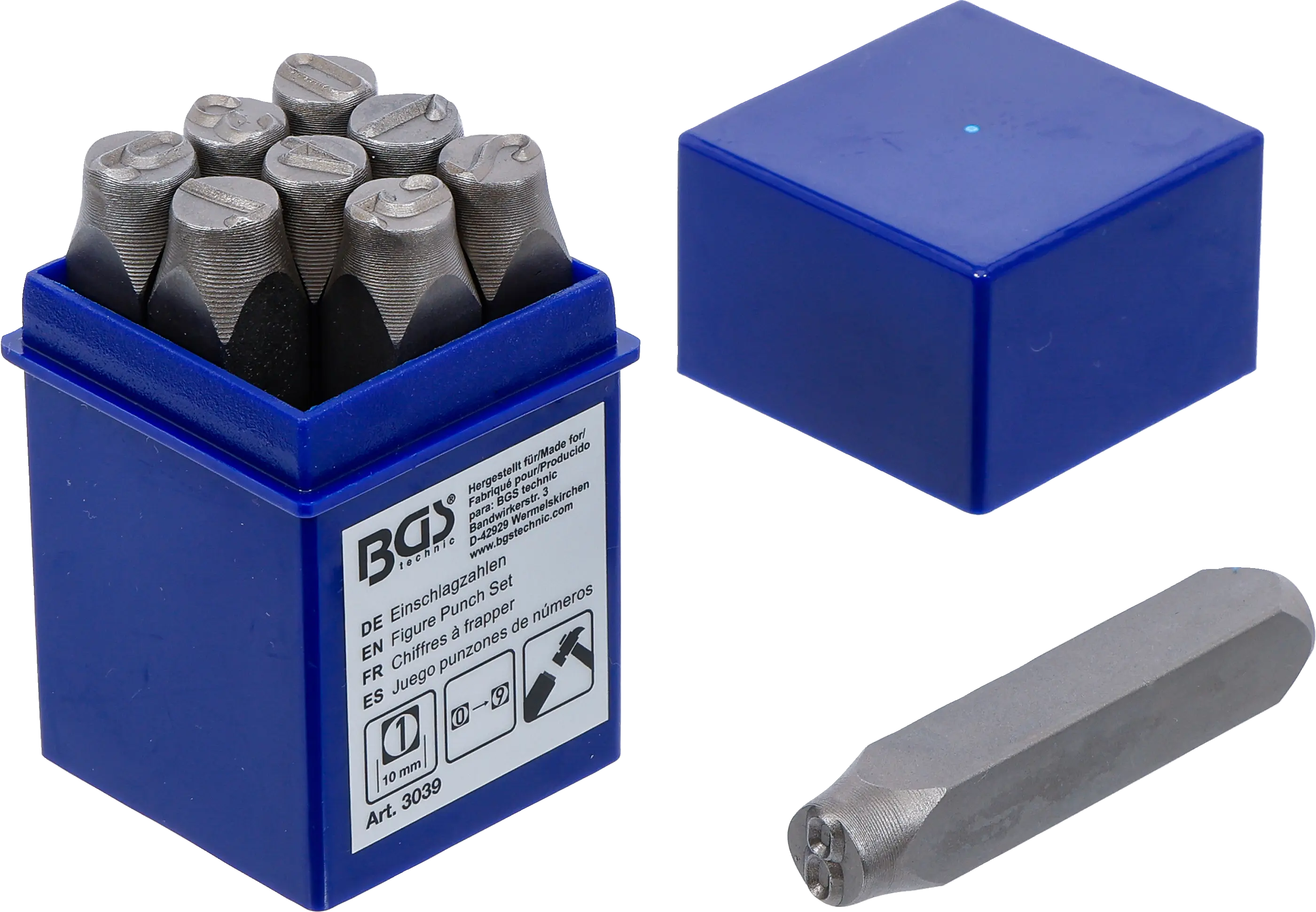 Razicí číselná matrice 10 mm, BGS - B3039