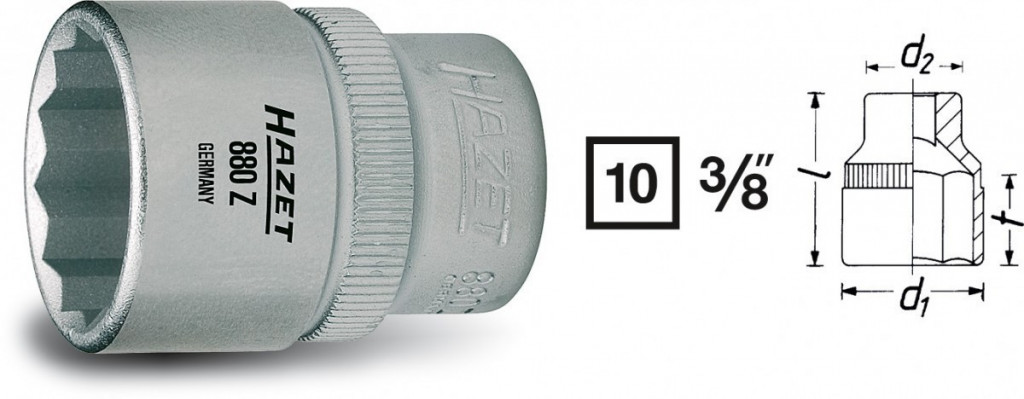 Levně Vnitřní nástrčný klíč 3/8" dvanáctihranný 15mm HAZET 880Z-15 - HA041909