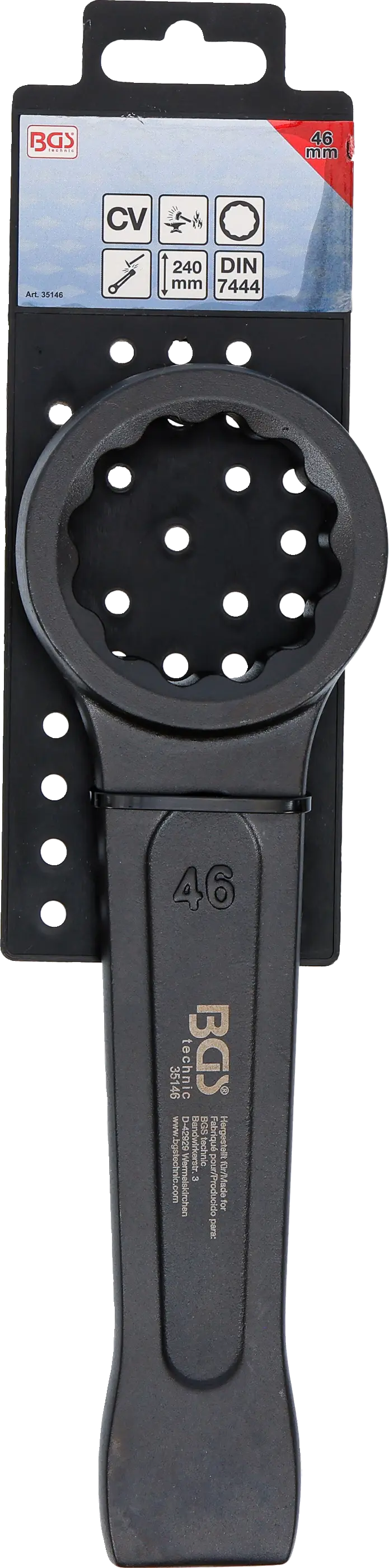 Rázový očkový klíč 46 mm, BGS 35146 Rázový očkový klíč 46 mm, BGS 35146