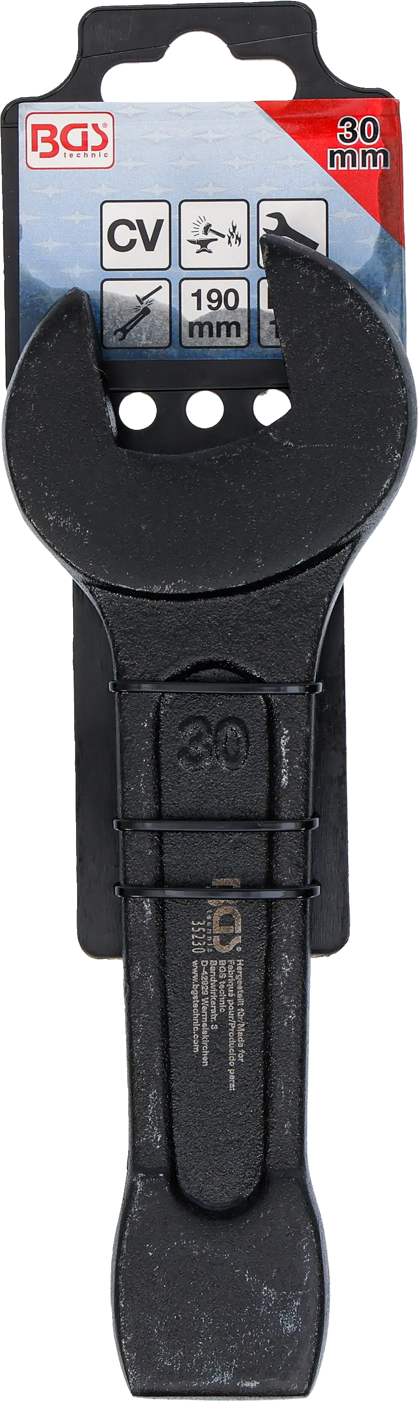 Rázový plochý klíč, 30 mm, BGS 35230 Rázový plochý klíč, 30 mm, BGS 35230