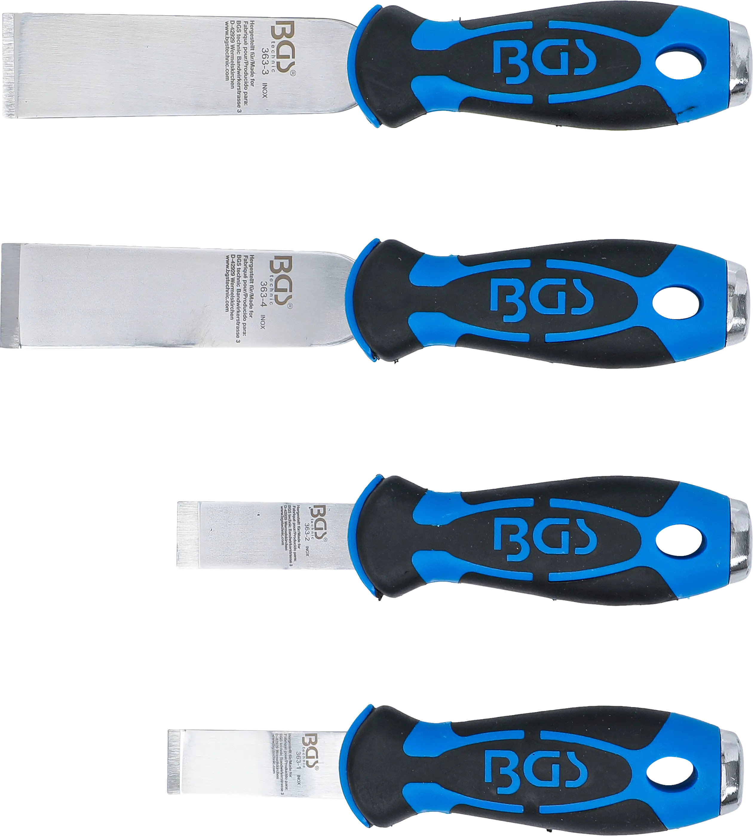 Univerzální sada škrabek 4 ks, BGS - B363 Univerzální sada škrabek BGS - B363