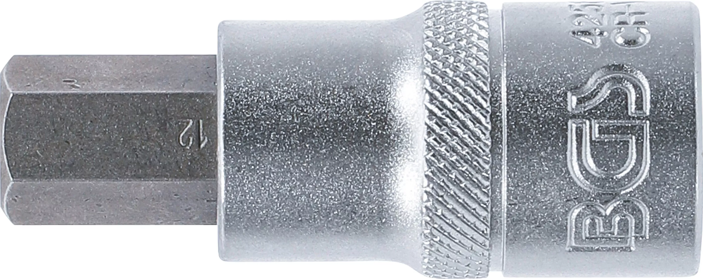 Detail profilu HEX 12 mm Detail profilu vnitřního šestihranu 12 mm na nástrčné hlavici