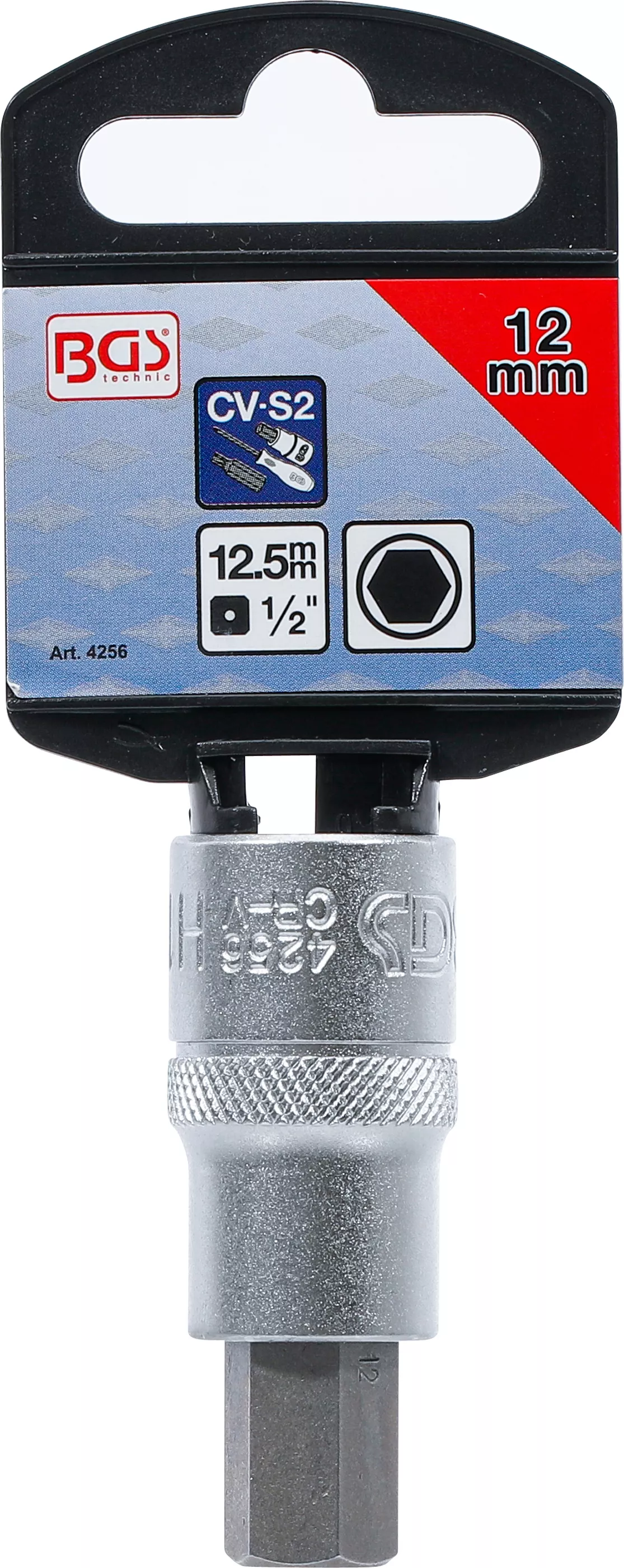 Nástrčná hlavice s bitem HEX 1/2, 12 mm - B4256 Nástrčná hlavice s bitem HEX 1/2, 12 mm - originální balení