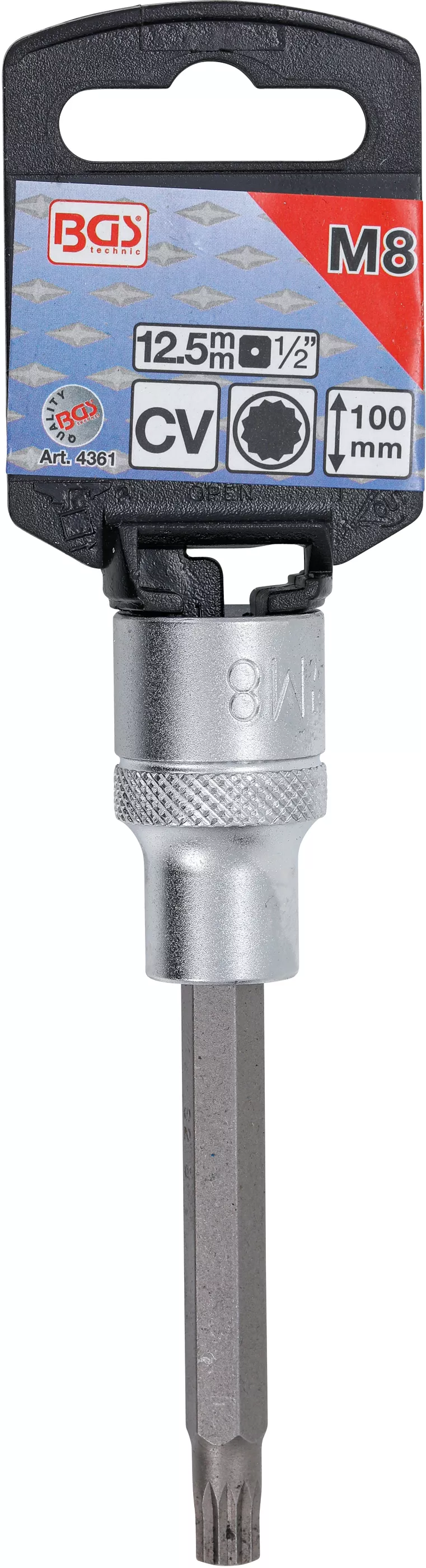 Prodloužená hlavice s bitem XZN M8 - BGS Prodloužená hlavice s bitem XZN M8 - BGS