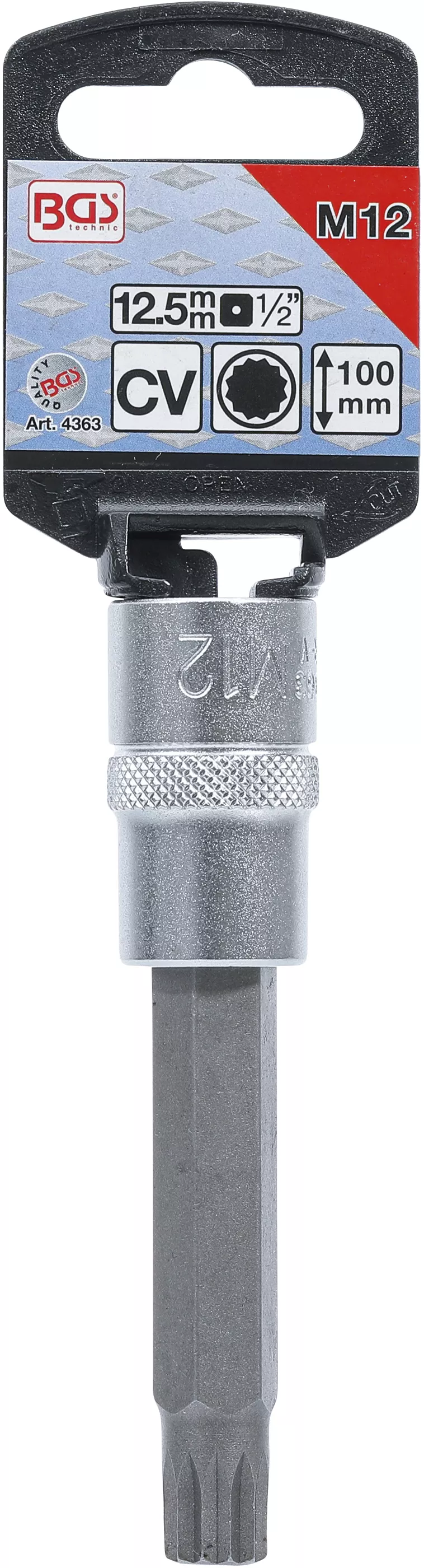 Prodloužená hlavice s bitem XZN M12 - BGS Prodloužená hlavice s bitem XZN M12 - BGS