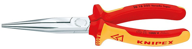 Levně Půlkulaté kleště s břity chromované 200 mm - 2616200