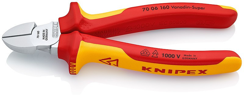 Levně Boční štípací kleště chromované 160 mm - 7006160