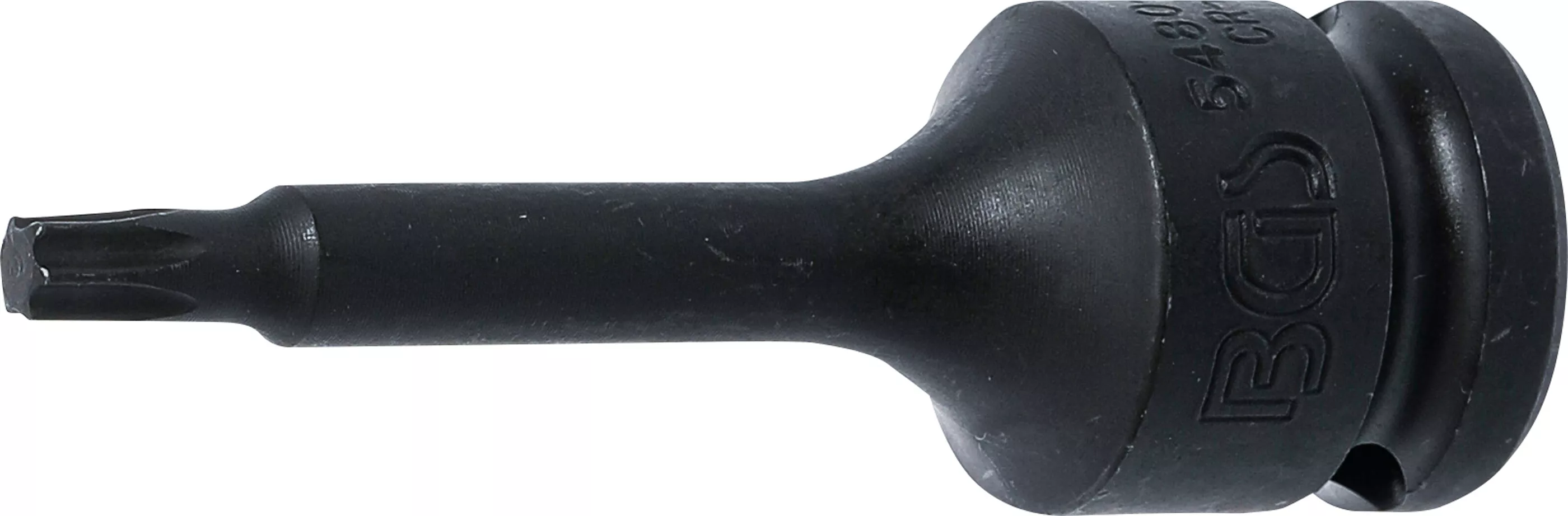 Prodloužený rázový nástrčný klíč TORX T30 1/2 Detail prodlouženého provedení rázového nástrčného klíče TORX T30