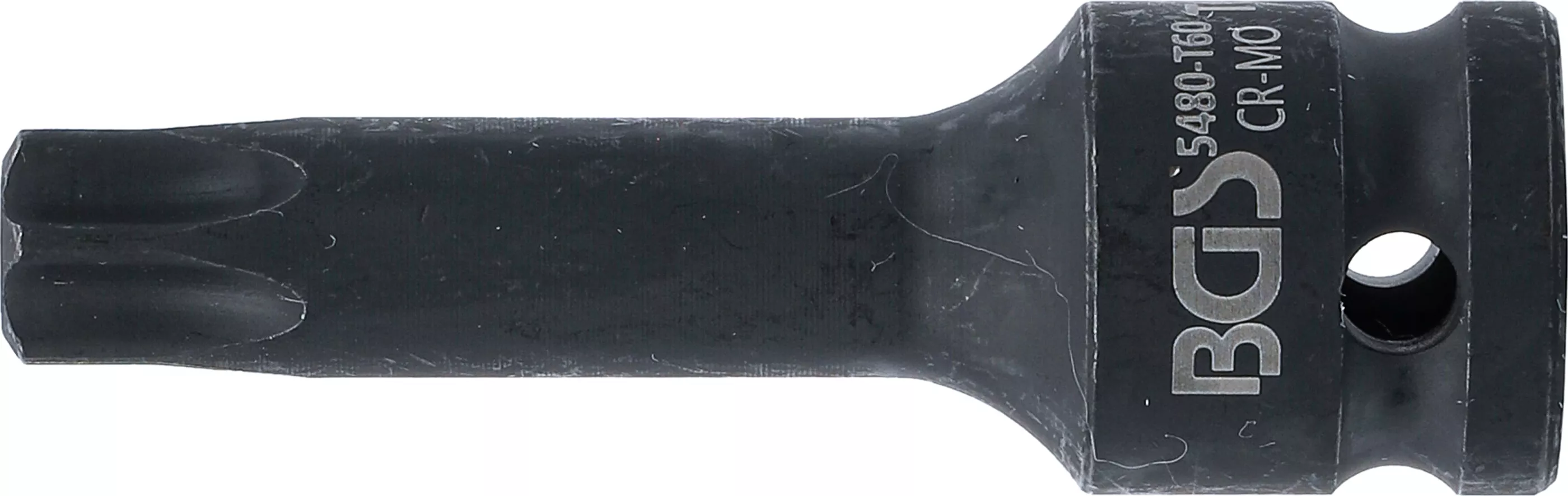 Prodloužený rázový nástrčný klíč TORX T60 1/2 Detail prodlouženého provedení rázového nástrčného klíče TORX T60