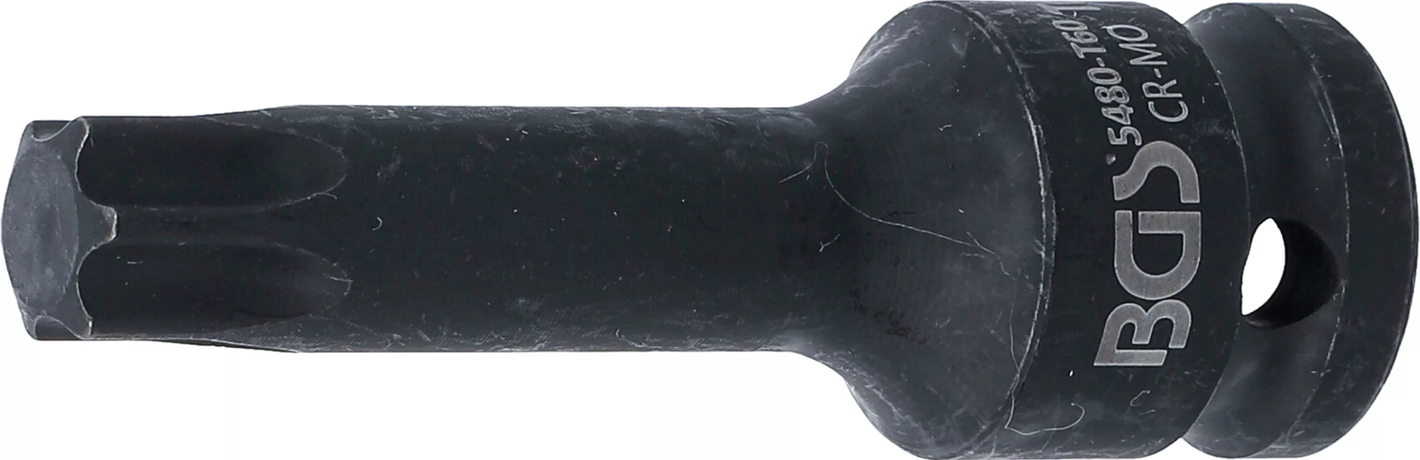 Rázový nástrčný klíč TORX 1/2", T60, prodloužený - B5480-T60