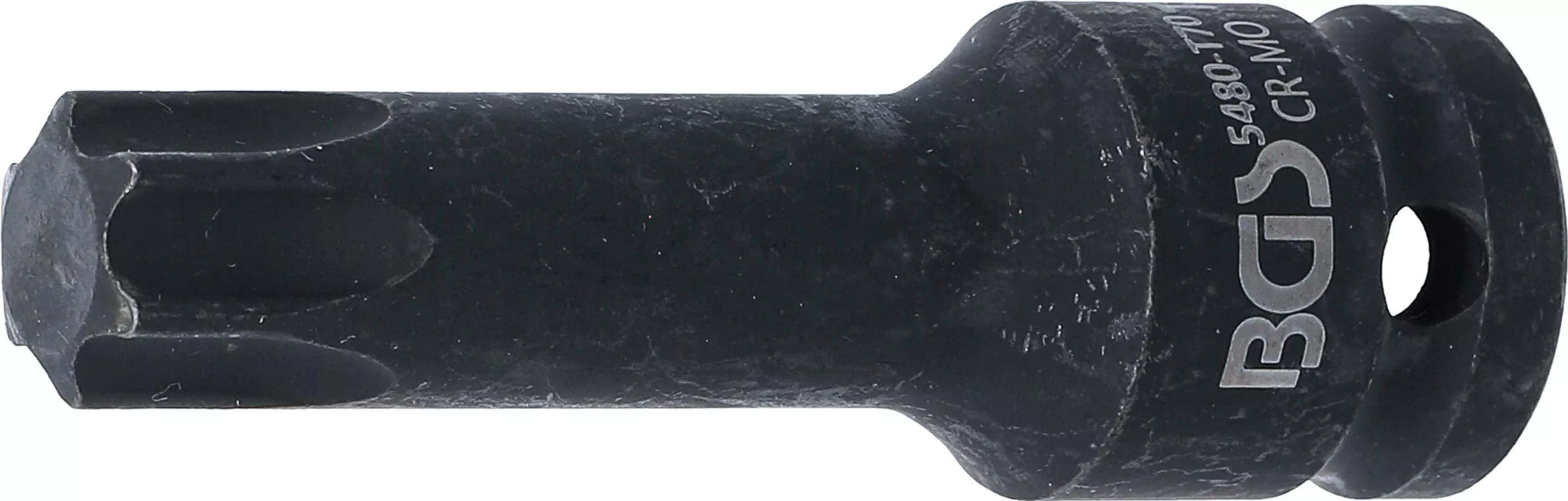 Rázový nástrčný klíč TORX 1/2", T70, prodloužený - B5480-T70