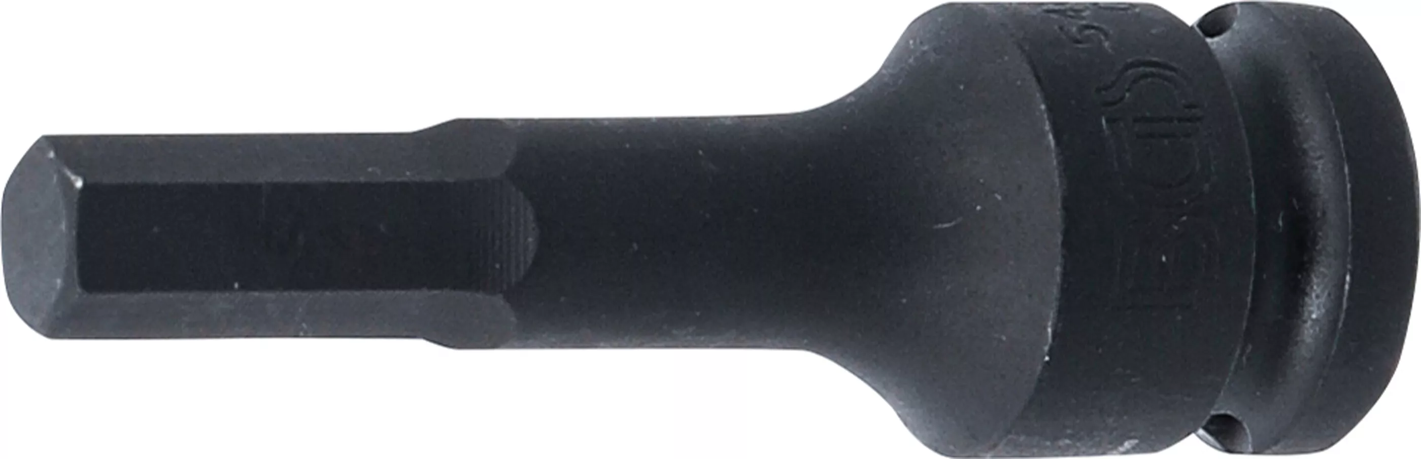 Detail HEX profilu 10 mm rázový nástrčný klíč Detail pracovního profilu HEX u rázového nástrčného klíče M10
