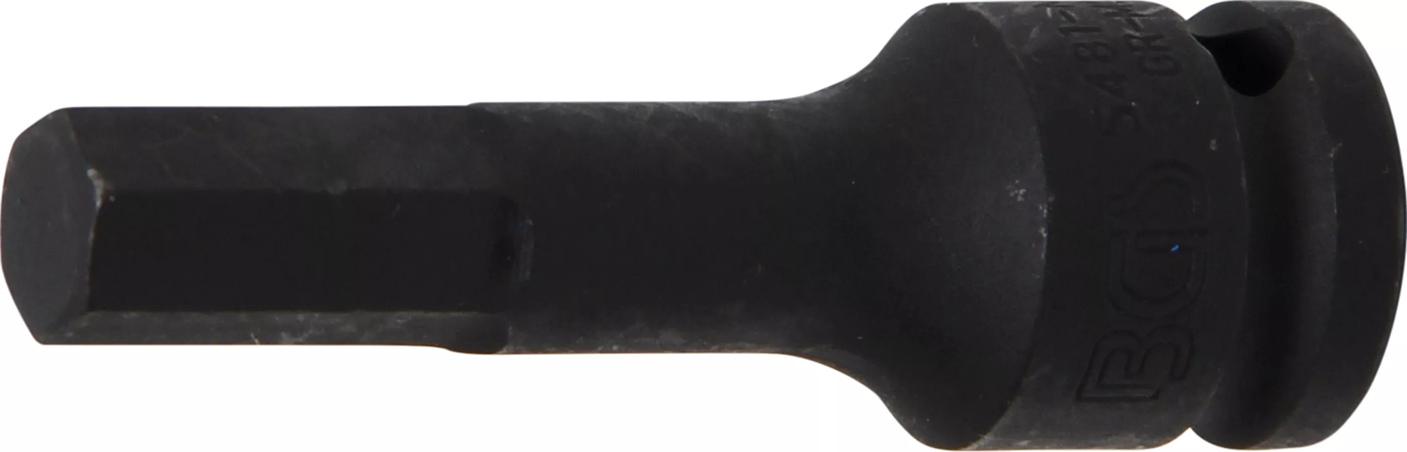 Detail HEX profilu 5 mm rázový nástrčný klíč Detail pracovního profilu HEX u rázového nástrčného klíče M12