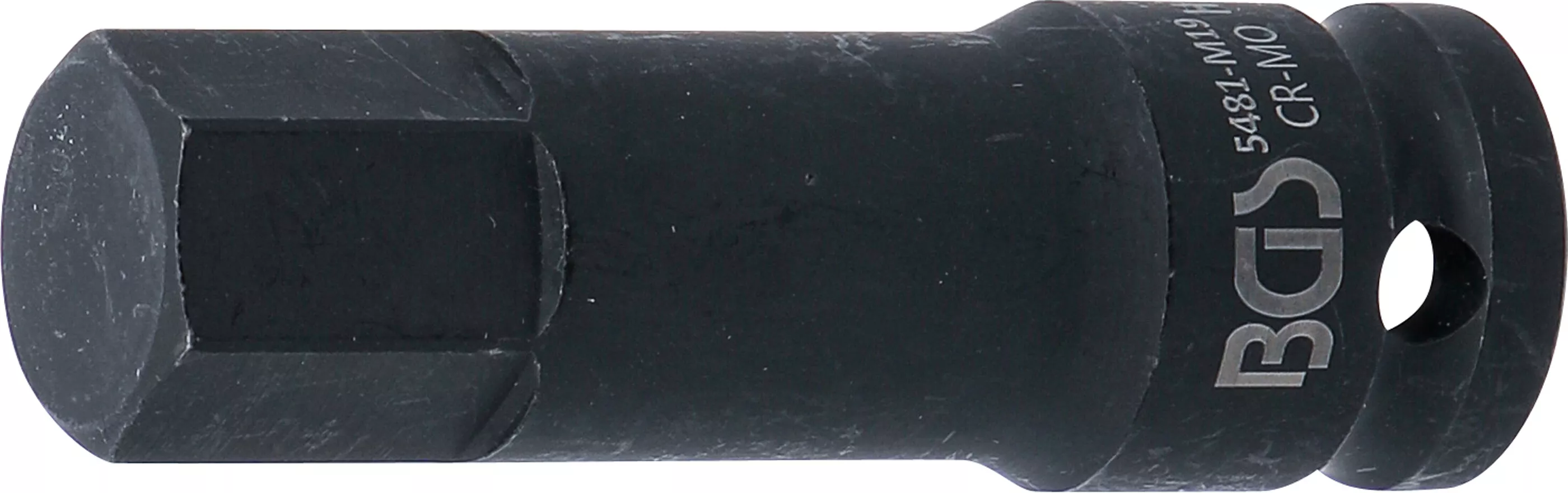 Rázový nástrčný klíč HEX 1/2", 19 mm, prodloužený - B5481-M19