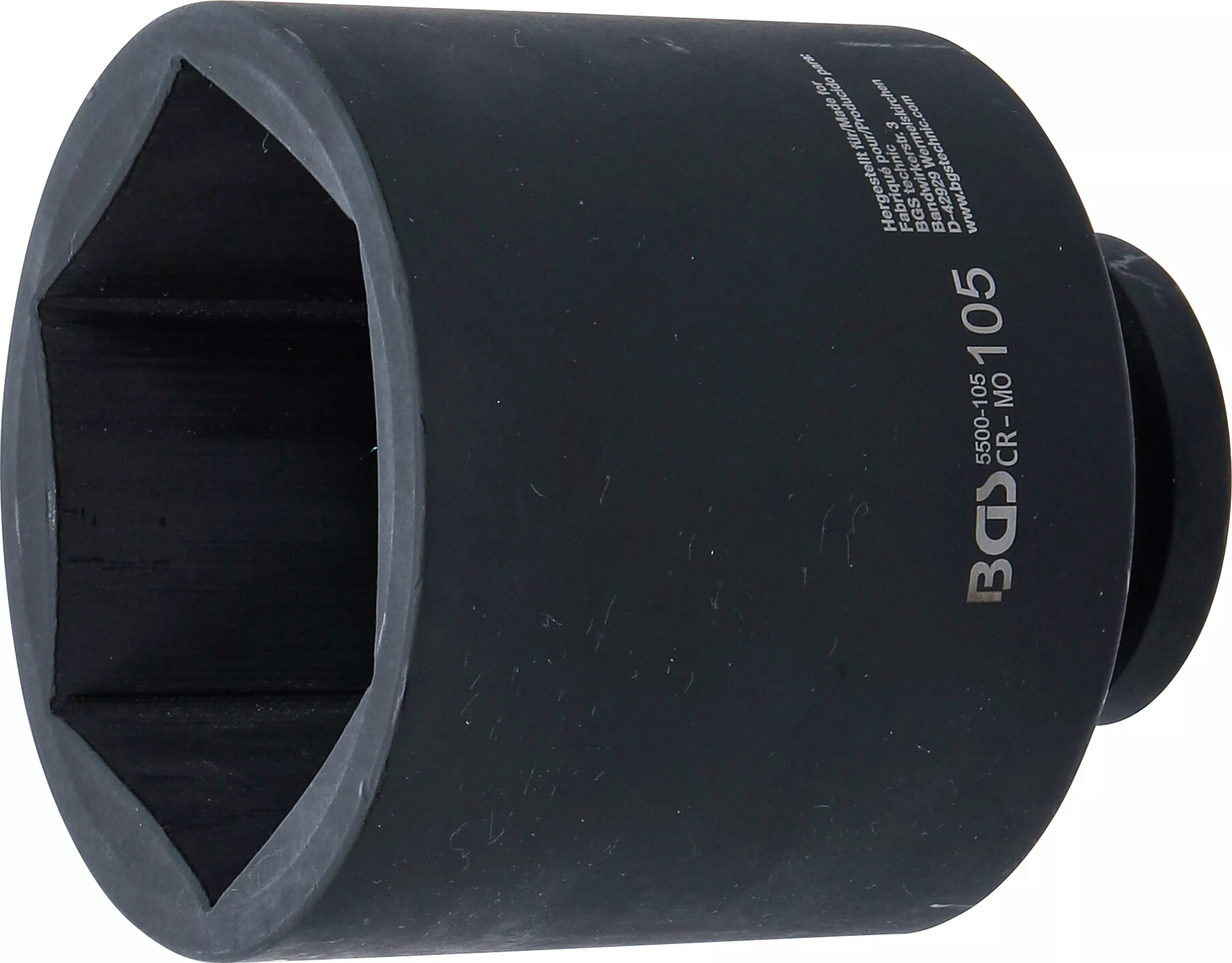 Levně Silová nástrčná hlavice, šestihranná, prodloužená, 1", 105 mm, B5500-105