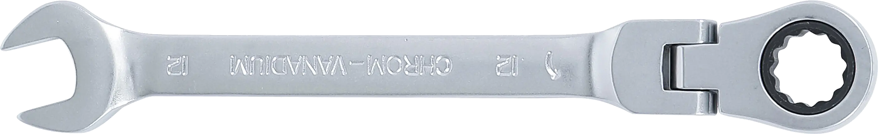 Detail ráčnového očkoplochého klíče BGS 12 mm Detail ráčnového očkoplochého klíče BGS 12 mm