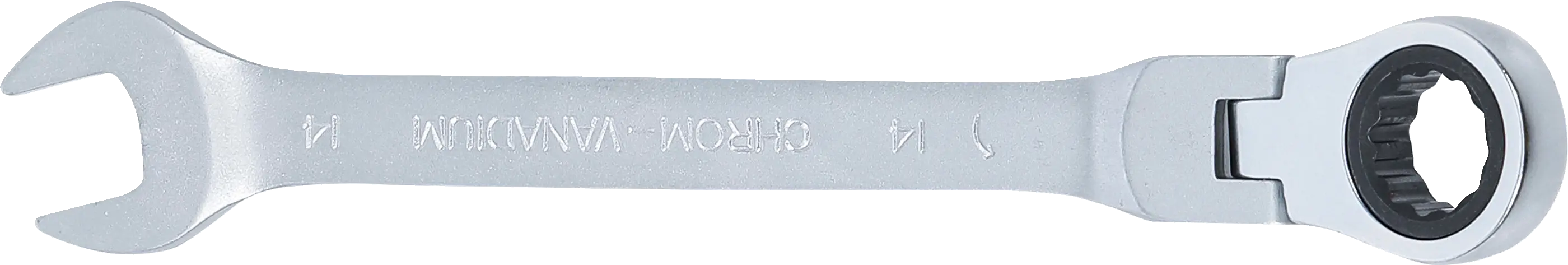 Detail ráčnového očkoplochého klíče BGS 14 mm Detail ráčnového očkoplochého klíče BGS 14 mm