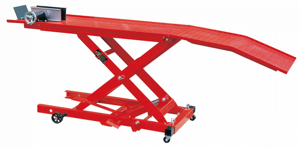 Montážní zvedák na motocykl 360 kg s nožním pohonem - TRE64007